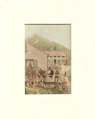 Antike Fotografie, koloriert, B. Johannes, Gam.-Patenkirchen, Herzogstand, 1901