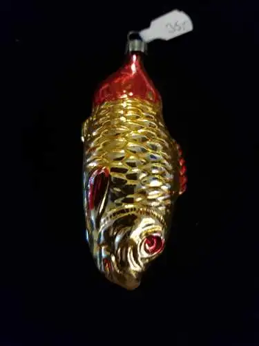 Baumschmuck,Weihnachten,alte Kugeln um 1930,Fisch