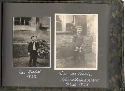 Photoalbum aus den 1920er Jahren mit 86 Photographien, vorwiegend Familienphotos