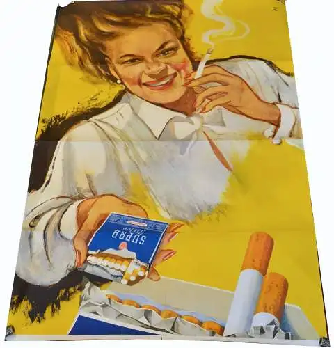 Plakat,Zigarettenreklame,Super Filter,ca.1960,deutsch,119,5 x 83,5 cm