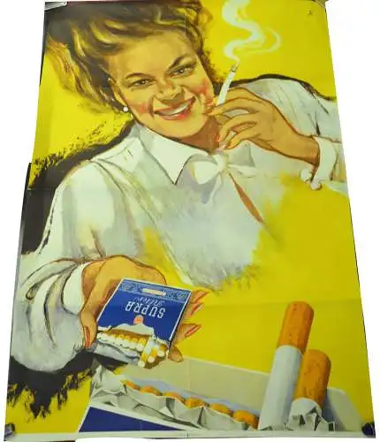 Plakat,Zigarettenreklame,Super Filter,ca.1960,deutsch,119,5 x 83,5 cm