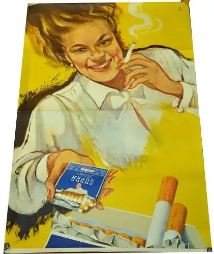 Plakat,Zigarettenreklame,Super Filter,ca.1960,deutsch,119,5 x 83,5 cm