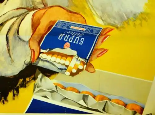 Plakat,Zigarettenreklame,Super Filter,ca.1960,deutsch,119,5 x 83,5 cm