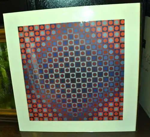 Quadrat-Kreise,Victor VASARELY (1906-1997)Druck aus dem Staedel Museum Amsterdam