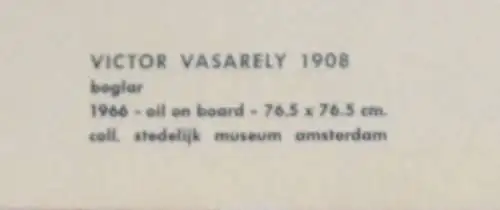 Quadrat-Kreise,Victor VASARELY (1906-1997)Druck aus dem Staedel Museum Amsterdam