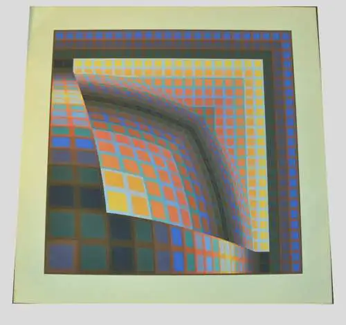 Torz,Victor VASARELY (1906-1997) 1978 Sérigraphie,signiert,7/250