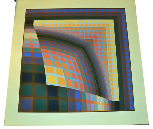 Torz,Victor VASARELY (1906-1997) 1978 Sérigraphie,signiert,7/250