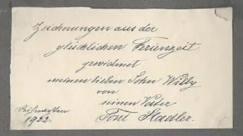 Tuschezeichnung „Burg Lichtenstein bei Mödling Wien 24 May 1876“ ,Anton Stadler