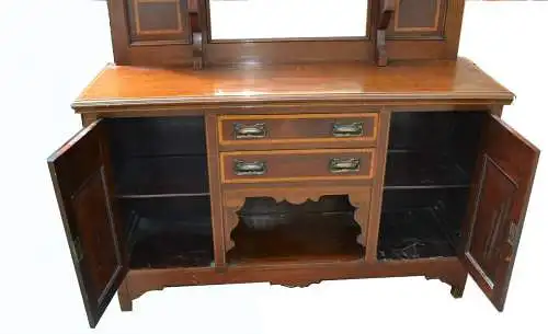 Möbel,Antiquität,Sideboard,Großbritannien,Mahagoni,Spiegel,2. Hälfte 19. Jhdt