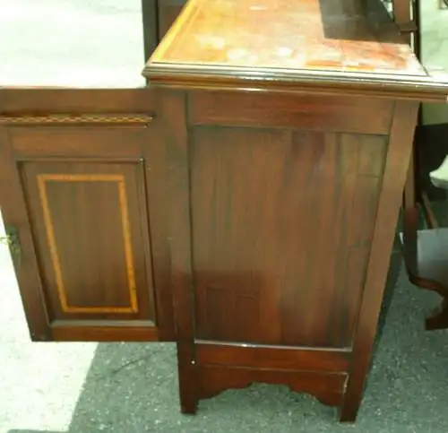 Möbel,Antiquität,Sideboard,Großbritannien,Mahagoni,Spiegel,2. Hälfte 19. Jhdt