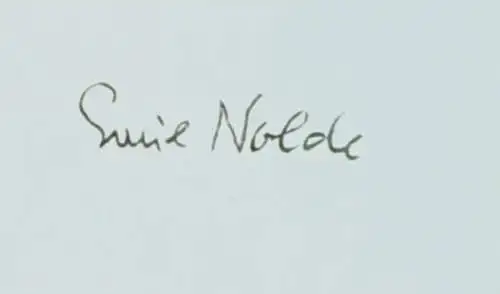 Tuschzeichnung,Konrad Kujau nach Emil Nolde ,Mann mit Pfeife,gerahmt