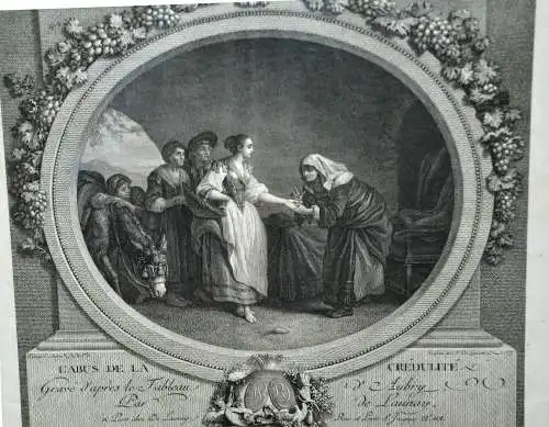 Nicolas DE LAUNAY (1739-1792) after LE PRINCE and AUBRY "Le Bonheur du Ménage