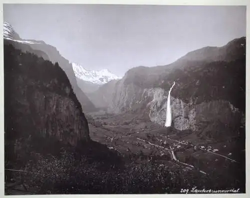 Fotografie,Lauterbrunner Tal, Schweiz, Interlaken, Oberhasli, Kanton Bern,1900