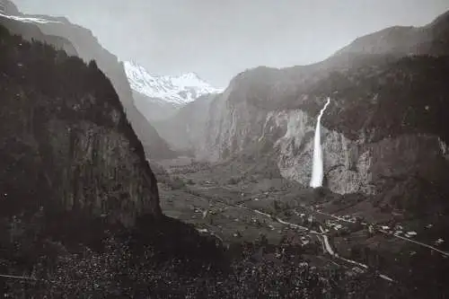 Fotografie,Lauterbrunner Tal, Schweiz, Interlaken, Oberhasli, Kanton Bern,1900