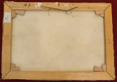 Ölbild, Gemälde a.Leinwand, Sign. F.(Fred) Nömeier, Acker bei Arl in Frankreich