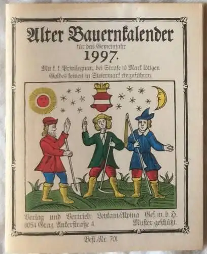 14 kleine Heftchen „Alter Bauernkalender“ 1983-1987, 1989-1991, 1994-1998