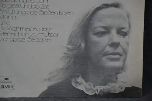 Schallplatte, LP, Gestundete Zeit, Marianne Hoppe liest Ingeborg Bachmann, 1974