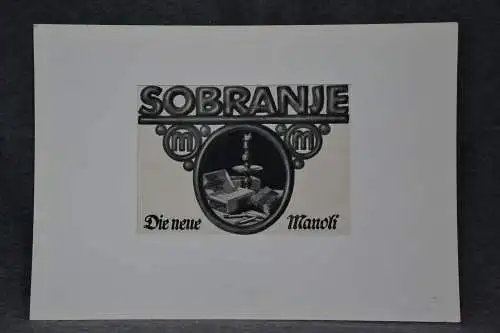 Werbeplakat, Druck , Zigaretten Sobranie, 1917