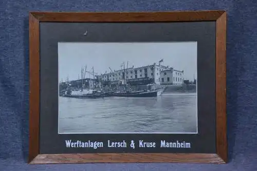 Fotografie, monochrom, Lersch und Kruse Werft, Mannheim, etwa 1900