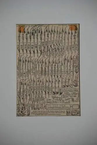 Werbeplakat, Druck , Raucherbedarf, Pfeifen,M. Schreiber, etwa 1900