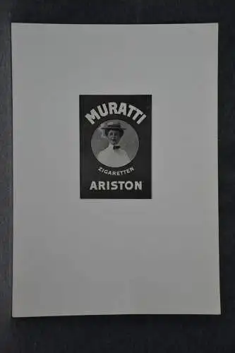 Werbeplakat, Druck , Muratti Zigaretten, etwa 1900