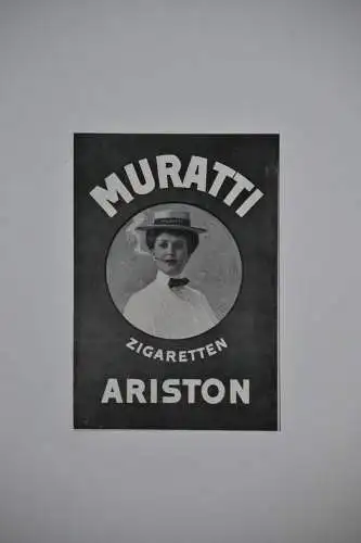 Werbeplakat, Druck , Muratti Zigaretten, etwa 1900