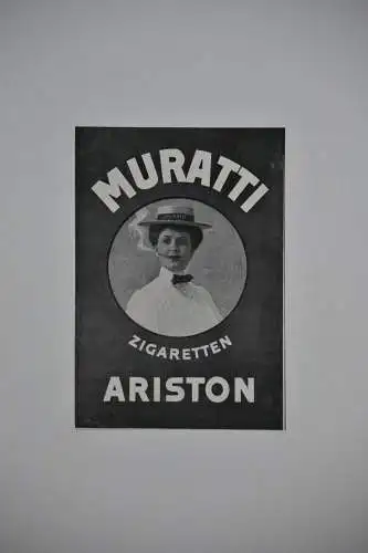 Werbeplakat, Druck , Muratti Zigaretten, etwa 1900