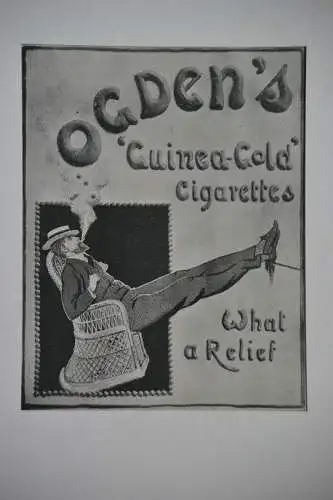 Werbeplakat, Druck auf Zeitungspapier , Zigaretten, Ogden, 1901