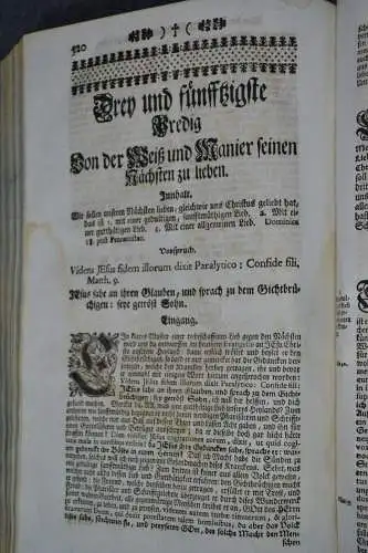 Buch, Christliche Sittenlehre, evang. Wahrheiten,Fr. Hunolt, deutsch, Trier 1748