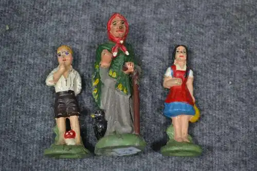 Massefiguren, Hexe, Hänsel und Gretel, etwa 1910