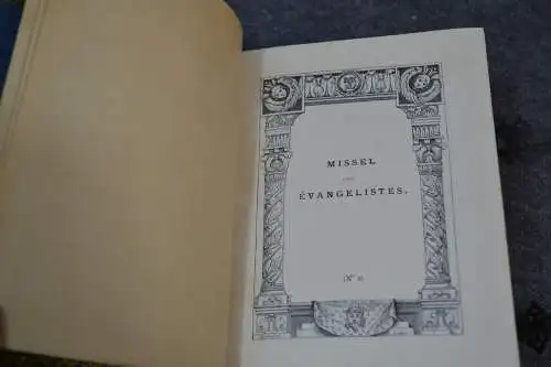 Religiöses Buch, Brevier, Missel des Evangelistes, 1902, filigr.Silberverschluß