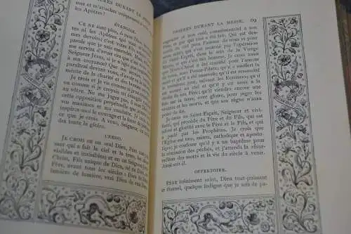 Religiöses Buch, Brevier, Missel des Evangelistes, 1902, filigr.Silberverschluß