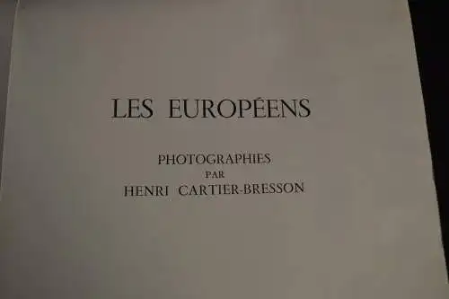 Henry Cartier-Bresson, Les Européens, Fotografien, Original-Andrucke!, 1955