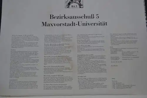 Stadtplan, München, Maxvorstadt, 1992, aus Großem topografischen Atlas von 1858