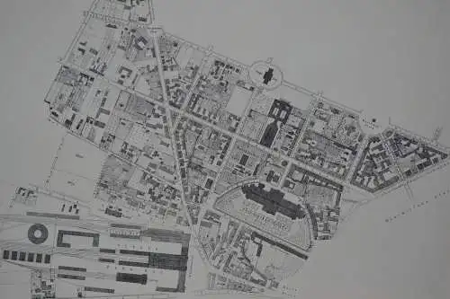 Stadtplan, München, Maxvorstadt, 1992, aus Großem topografischen Atlas von 1858