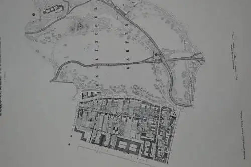 Stadtplan, München, Maxvorstadt, 1992, aus Großem topografischen Atlas von 1858