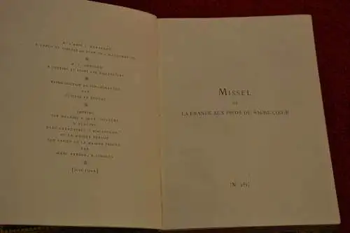 Religiöses Buch, Brevier, Missel, La France aux Pieds de Sacre Coeur, 1902