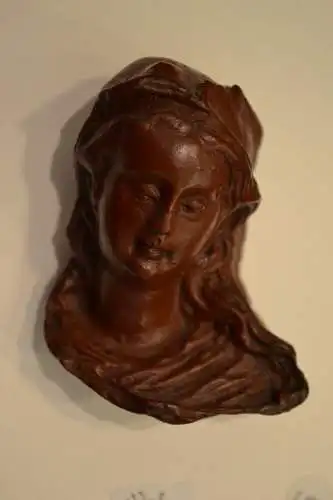 Wachsbüste, Wachsfigur,Mädchen, Maria?,etwa 1910