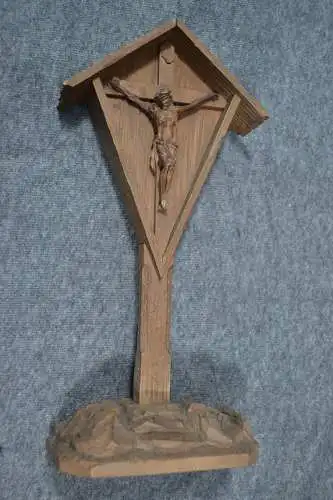 Skulptur,Kreuz, Jesus, Hartholz geschnitzt, etwa 1920, Südtirol