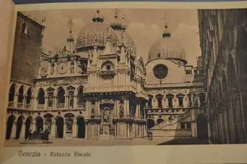 Postkarten, Cartoline, Palazzo Ducale, Venezia, 25 Stück unbenutzt im Buch,1900