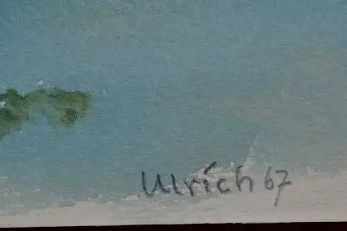 Aquarell,Ulrich,St.Nicolaus bei Inzell,1967