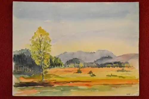 Aquarell,Ulrich,Landschafts Impression, 1959