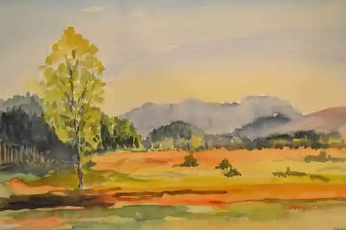 Aquarell,Ulrich,Landschafts Impression, 1959
