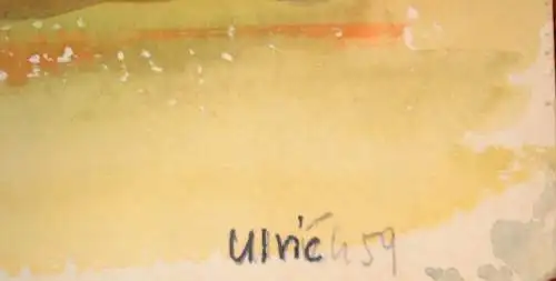 Aquarell,Ulrich,Landschafts Impression, 1959