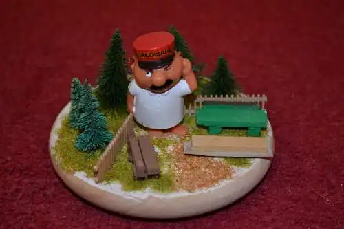  Engel Aloysius, Kunststoff, handbemalt, ca.10 x 7 cm