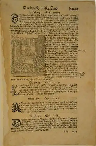 Buch,Von dem Teutschen Land,Einzelblatt a. e.alten Chronik,Sebastian Franck,1530