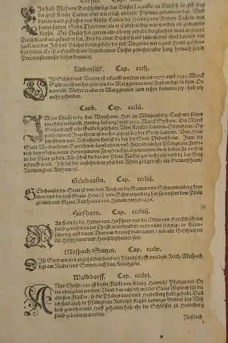 Buch,Von dem Teutschen Land,Einzelblatt a. e.alten Chronik,Sebastian Franck,1530