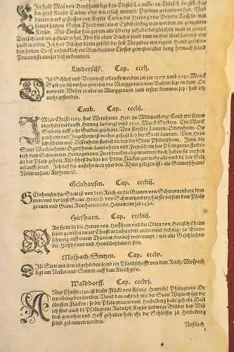 Buch,Von dem Teutschen Land,Einzelblatt a. e.alten Chronik,Sebastian Franck,1530