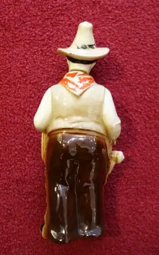  Porzellan,Flasche,John Wayne,grotesk flask bottle decanter modernist Nippes .