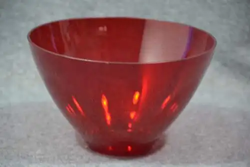 Glas, Schale, rot, 21 cm Durchmesser